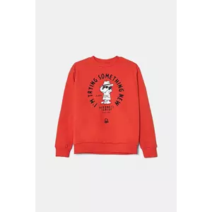 United Colors of Benetton bluza copii culoarea rosu, cu imprimeu, 3UNIC10NH imagine