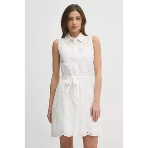 Gaudi rochie din bumbac culoarea alb, mini, evazată, 511BD15011 imagine