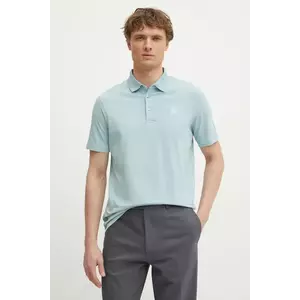 Karl Lagerfeld tricou polo barbati, culoarea turcoaz, neted, 551221.745750 imagine
