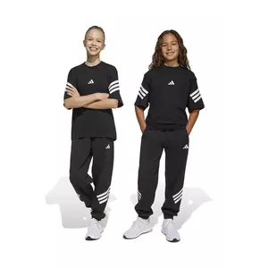 adidas pantaloni de trening pentru copii culoarea negru, cu imprimeu, JD1298 imagine
