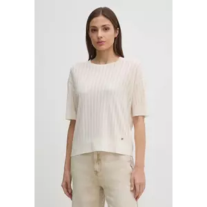 Mos Mosh tricou femei, culoarea bej, 168390 imagine