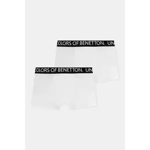 United Colors of Benetton boxeri copii 2-pack culoarea alb, 3OP80X230 imagine