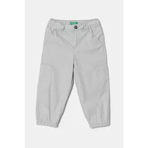 United Colors of Benetton pantaloni copii culoarea gri, neted imagine
