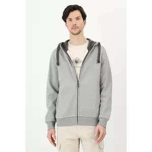 Medicine bluza barbati, culoarea gri, cu glugă, melanj imagine