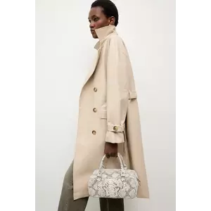 Answear Lab palton femei, culoarea bej, de tranzitie imagine