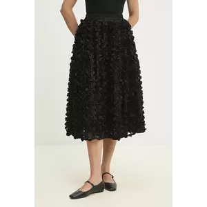 Answear Lab fustă culoarea negru, midi, evazati imagine