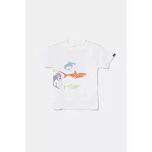 Vans tricou de bumbac pentru copii The Pack culoarea alb, cu imprimeu, VN000MMHWHT1 imagine