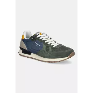 Pepe Jeans sneakers BRIT CAMP M barbati, culoarea verde, PMS40030 imagine