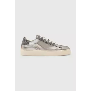 AllSaints sneakers din piele Shana Metallic Sneaker femei, culoarea argintiu, W104FB imagine