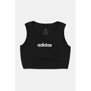 adidas top din bumbac pentru copii culoarea negru, JC9732 imagine