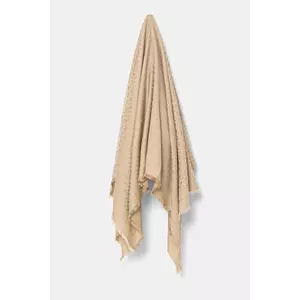 BOSS esarfa cu amestec de lana culoarea maro, 50517733 imagine