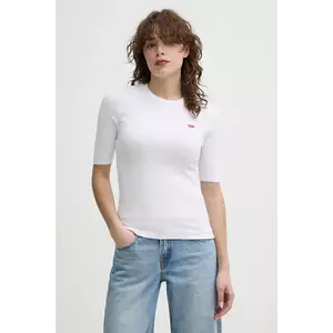 Levi's tricou LUCA SLIM TEE femei, culoarea alb, A3388 imagine