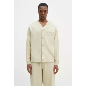 Pangaia bluza culoarea bej, neted, 10002237 imagine