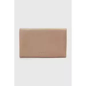 AllSaints portofel de piele HARLUNA femei, culoarea bej, W375XC imagine