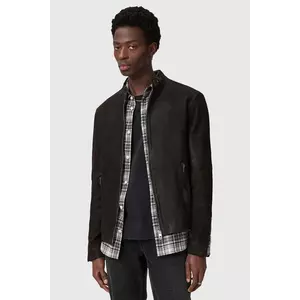 AllSaints geaca de piele CORA culoarea negru, de tranzitie, M064LB imagine