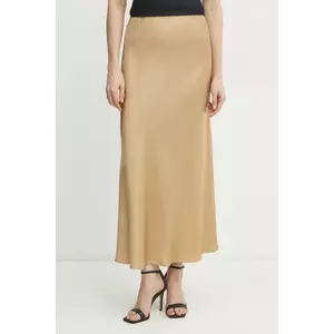Liviana Conti fusta culoarea maro, maxi, drept, F5SS76 imagine