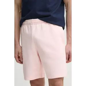 Lacoste pantaloni scurti din bumbac culoarea roz, GH0990 imagine