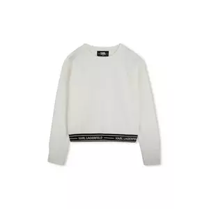 Karl Lagerfeld bluza copii culoarea bej, neted, Z30471 imagine