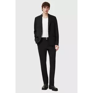 AllSaints pantaloni BAY barbati, culoarea negru, drept, M018QC imagine