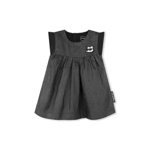 Karl Lagerfeld rochie bebe culoarea negru, mini, evazată, Z30514 imagine