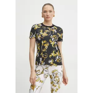 Versace Jeans Couture tricou femei, culoarea negru, 78HAH613 JS458 imagine