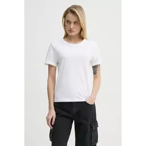 G-Star tricou din bumbac femei, culoarea alb, D26069-D975 imagine