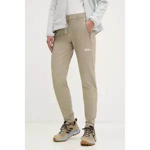 Jack Wolfskin pantaloni de exterior Hikeout culoarea bej, A63927 imagine