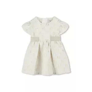 Karl Lagerfeld rochie bebe culoarea bej, mini, evazată, Z30515 imagine