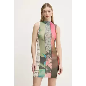 Desigual rochie ST. JOHNS culoarea verde, mini, mulată, 25SWVK01 imagine