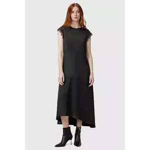 AllSaints rochie LYRA culoarea negru, midi, dreaptă, W142DB imagine