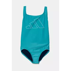adidas Performance costum de baie dintr-o bucată pentru copii culoarea turcoaz, JJ0431 imagine