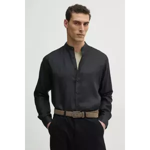 Karl Lagerfeld camasa de in barbati, culoarea negru, cu guler stand-up, regular, 552667.605035 imagine