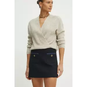 Marella fusta DANCING culoarea albastru marin, mini, drept, 2513101044200 imagine