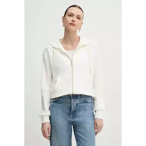 Gaudi bluza femei, culoarea alb, cu glugă, neted, 511BD64001 imagine