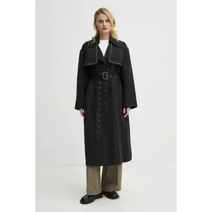 Bruuns Bazaar palton femei, culoarea negru, de tranzitie, BBW4346 imagine