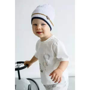 Jamiks caciula de bumbac pentru copii VASYL culoarea alb, bumbac, JWH094 imagine