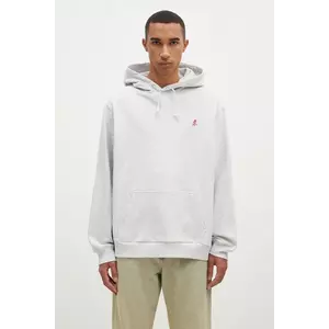 Gramicci hanorac de bumbac One Point Hooded Sweatshirt barbati, culoarea gri, cu glugă, neted imagine