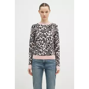 Fiorucci pulover din amestec de lana Pink Banimalier femei, culoarea roz, W01FPKSW195KN03PN04 imagine