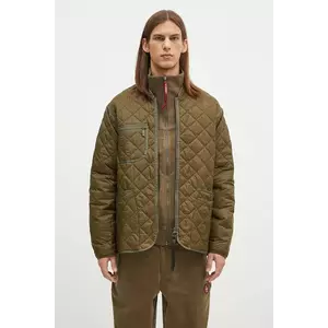 Barbour geaca Liddesdale Liner Quilted Jacket barbati, culoarea verde, de tranzitie, oversize, MQU1788 imagine