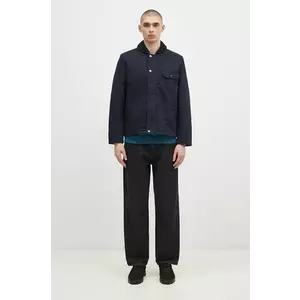 Universal Works geacă bărbați, culoarea bleumarin, de tranziție, 31128 imagine