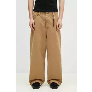 DARKPARK pantaloni de bumbac Ray culoarea verde, drept, MTR11.FAP05.008501 imagine