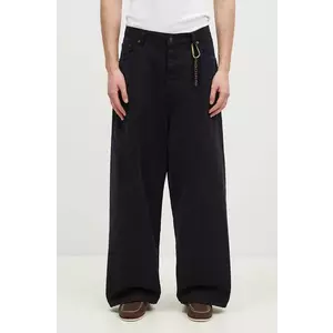 DARKPARK pantaloni de bumbac Ray culoarea bleumarin, drept, MTR11.FAP05.0058 imagine