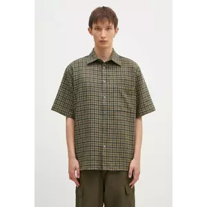 DARKPARK camasa de lana Vale culoarea verde, cu guler clasic, relaxed, MSH04.FAW11.8565 imagine