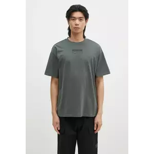 Napapijri tricou din bumbac S-Premium bărbați, culoarea verde, cu imprimeu, NP0A4I6QG1S1 imagine