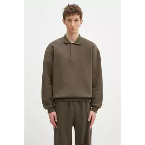 Pangaia hanorac de bumbac culoarea verde, neted, 10002010 imagine