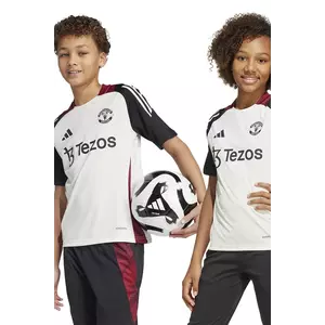 adidas Performance tricou copii MUFC culoarea bej, modelator, JE3728 imagine