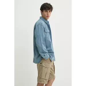 Levi's camasa jeans barbati, cu guler clasic, relaxed imagine