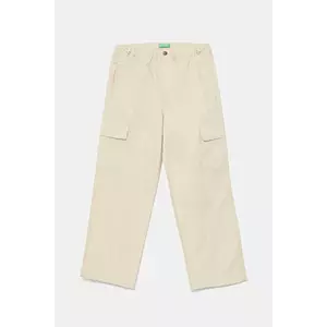 United Colors of Benetton pantaloni copii culoarea bej, neted, 4L2VCF04I imagine