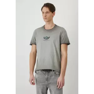 Medicine tricou din bumbac barbati, culoarea gri, cu imprimeu imagine