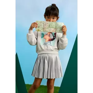 Mayoral fusta fete culoarea gri, mini, evazati, 3907 imagine